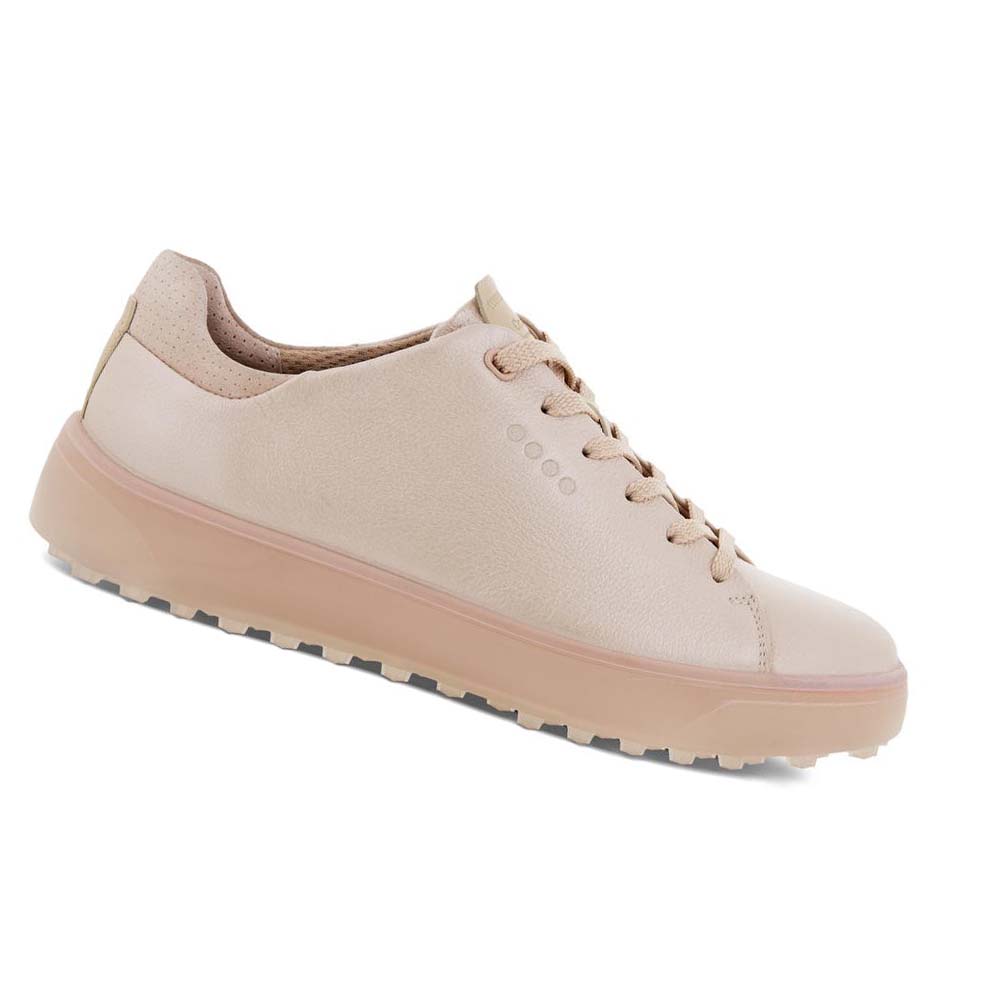 Ecco Tray Laced Golfskor Dam Rosa | SE 134OKI